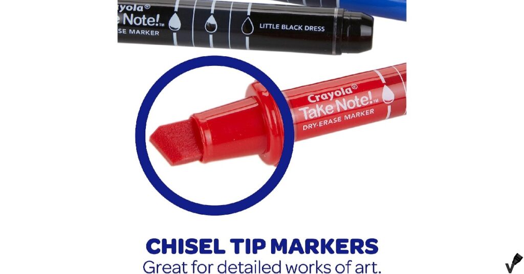 Crayola Take Note Dry Erase Markers - Chisel Tip specs