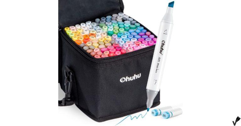 Ohuhu 120 Colors Dual Tip Brush Markers