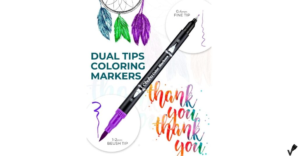 100 Color Ohuhu Dual Brush Markers