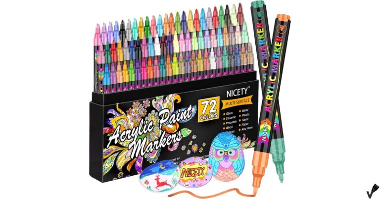 NICETY 72 Colors Acrylic Paint Markers