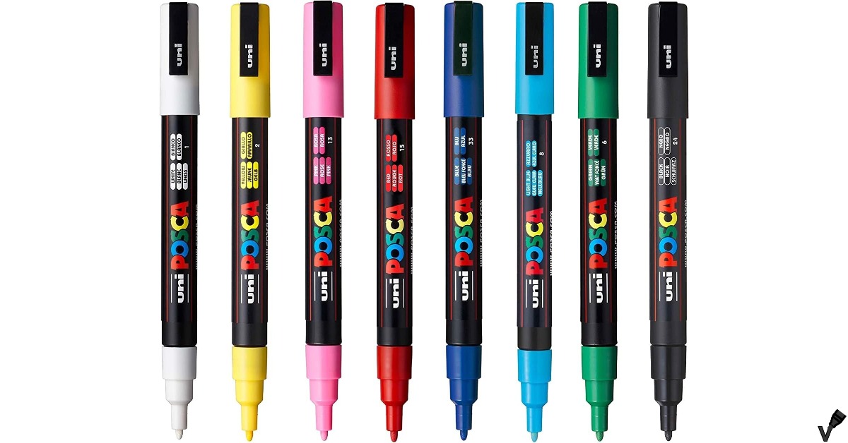 Uni-Posca Full Set of 8 Acrylic Paint Markers - Review 2024 - Marker Vibe