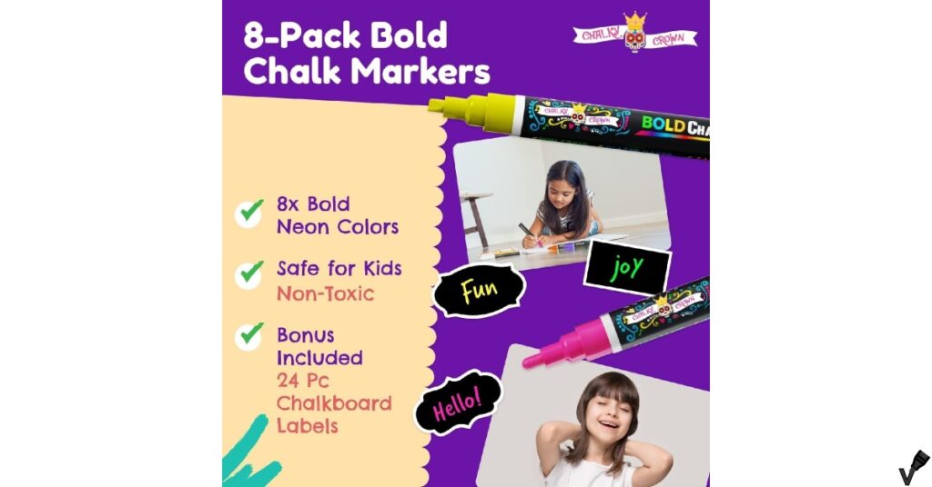 Chalky Crown Liquid Chalk Dry Erase Markers