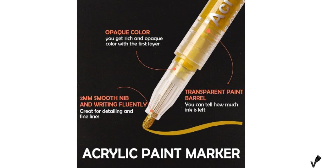 PNPEKT Acrylic Paint Markers - Fine Tip info