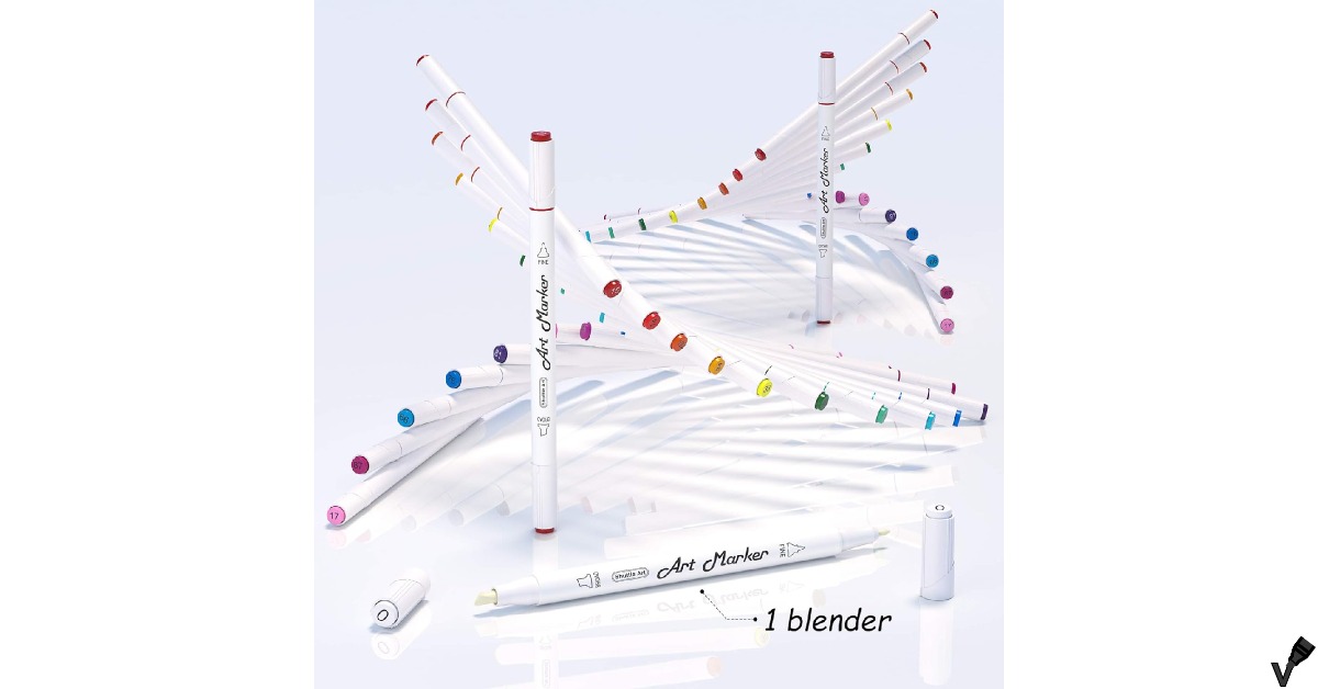 Shuttle Art 101 Colors Dual Tip Alcohol Markers Review 2024 Marker Vibe