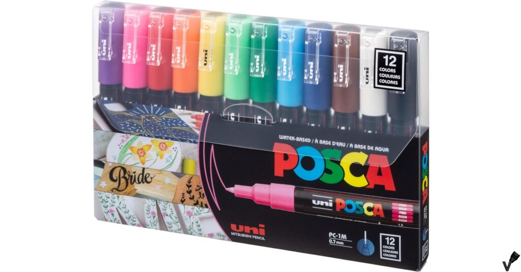 Uni-posca Paint Marker – Extra Fine Point – Set of 12