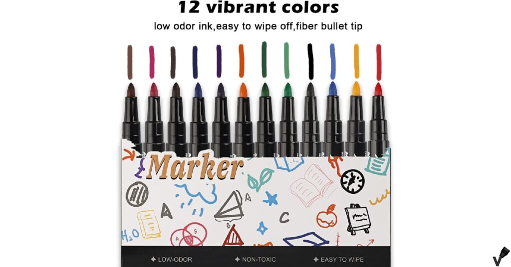 XSG Magnetic Dry Erase Markers Fine Tip