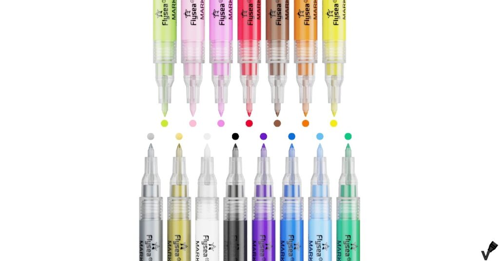 Deshritell 18 Colors Acrylic Paint Markers specs