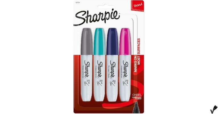 Sharpie Chisel Tip Permanent Marker - 4 Pack