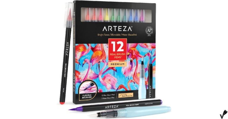 ARTEZA Dry Erase Markers Fine Tip 12 Assorted Colors