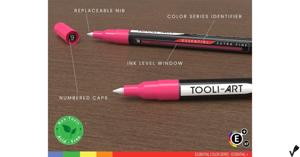 Tooli-art 30 Essential Acrylic Paint Markers Overview